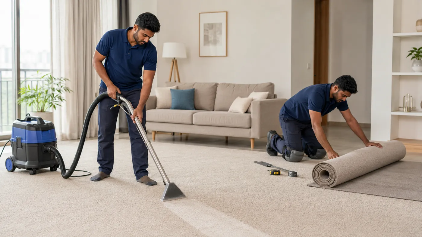 Carpet Cleaning & Laying service by JPR Carpet Service in Chennai