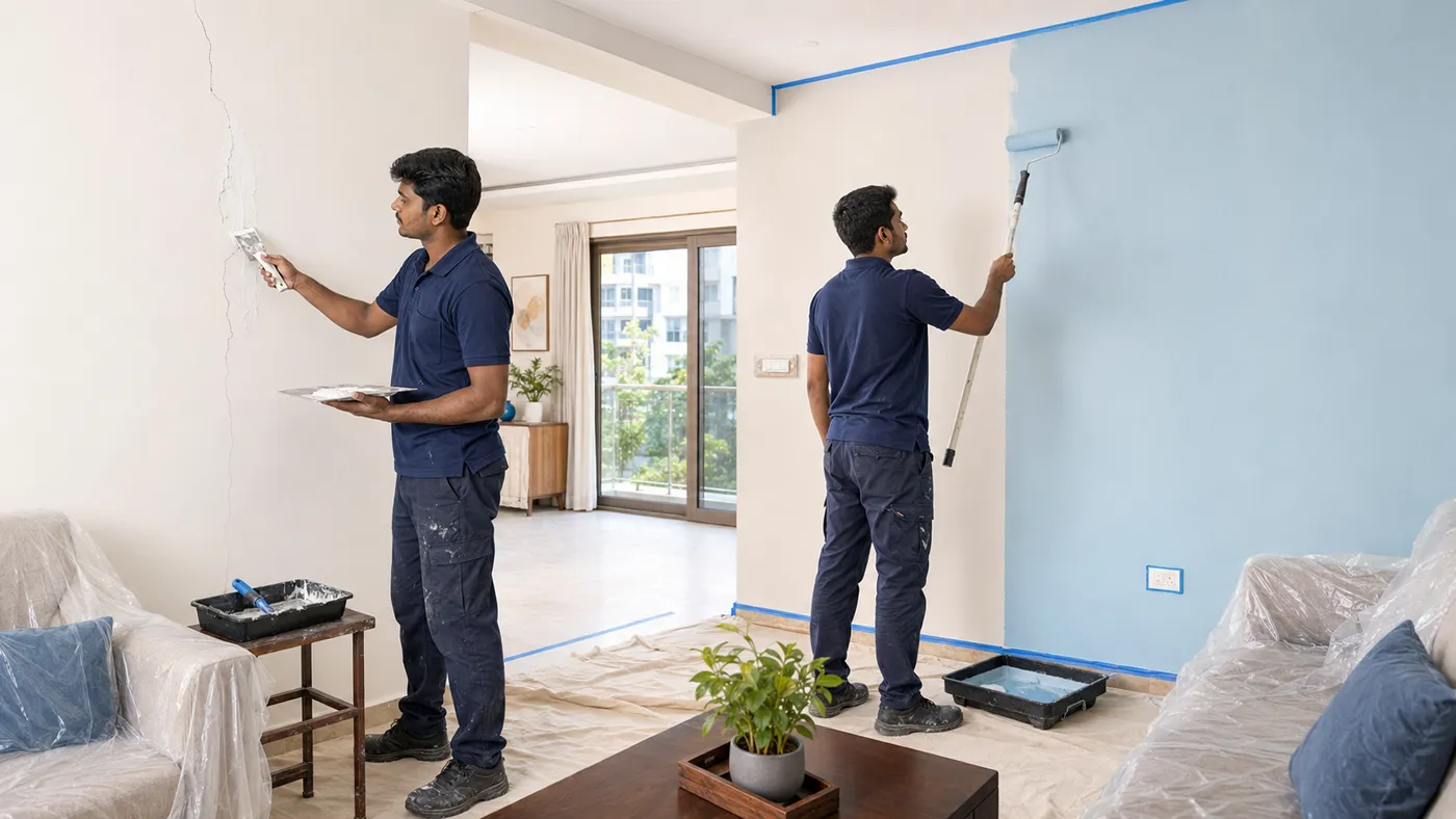 Civil Work & Wall Painting service by JPR Carpet Service in Chennai