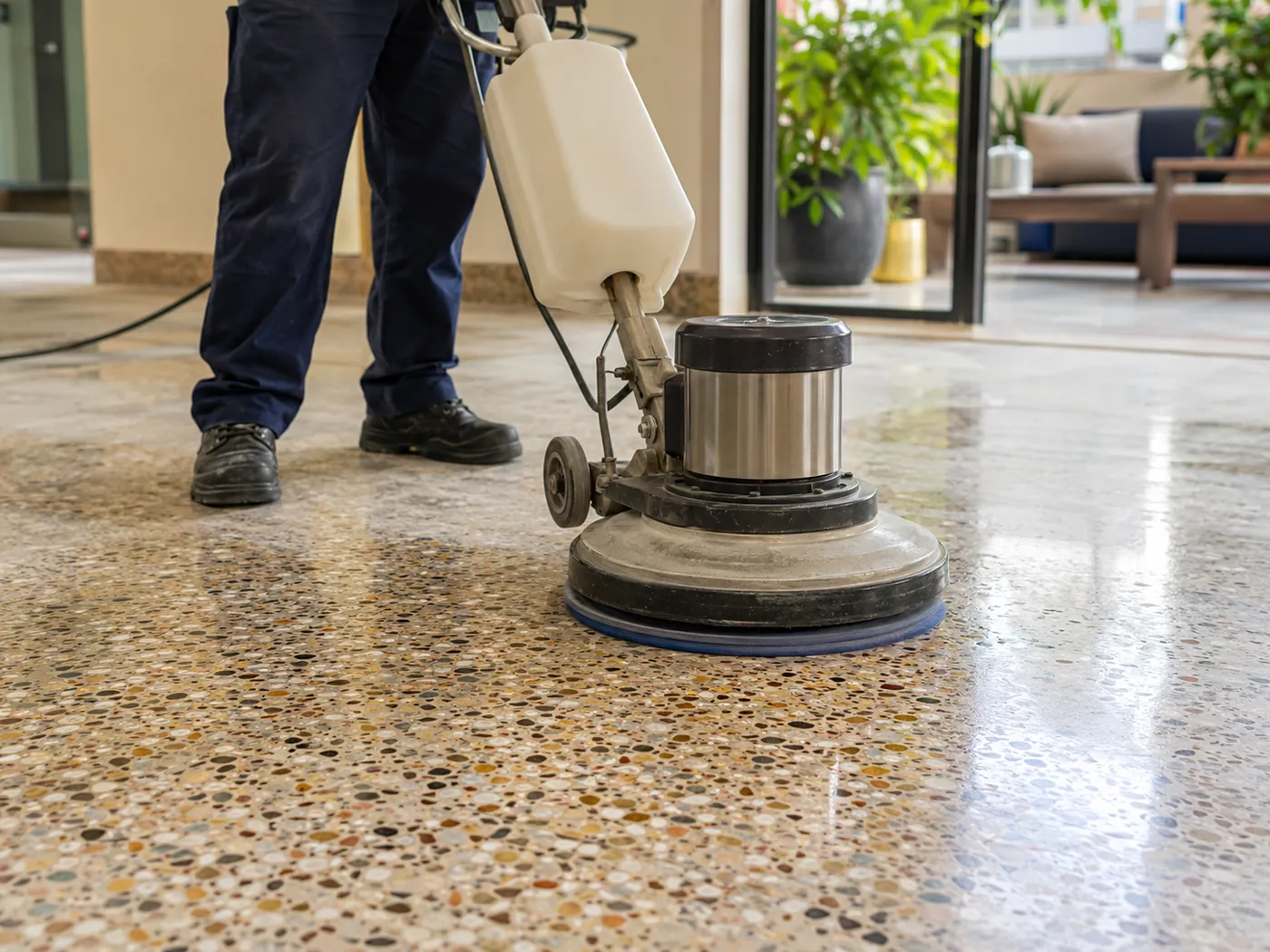 Mosaic Polishing service by JPR Carpet Service in Chennai