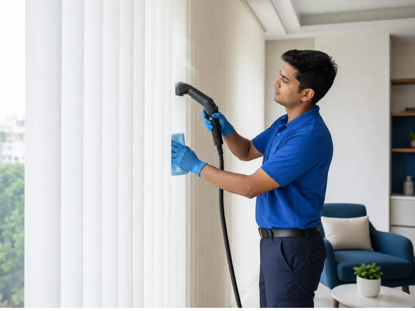 Vertical Blinds Cleaning service by JPR Carpet Service in Chennai